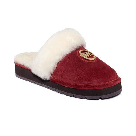 michael kors fur slippers|michael kors slippers on sale.